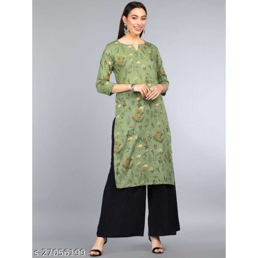 Vaamsi Women's Cotton Printed Kurta (VCK1267)