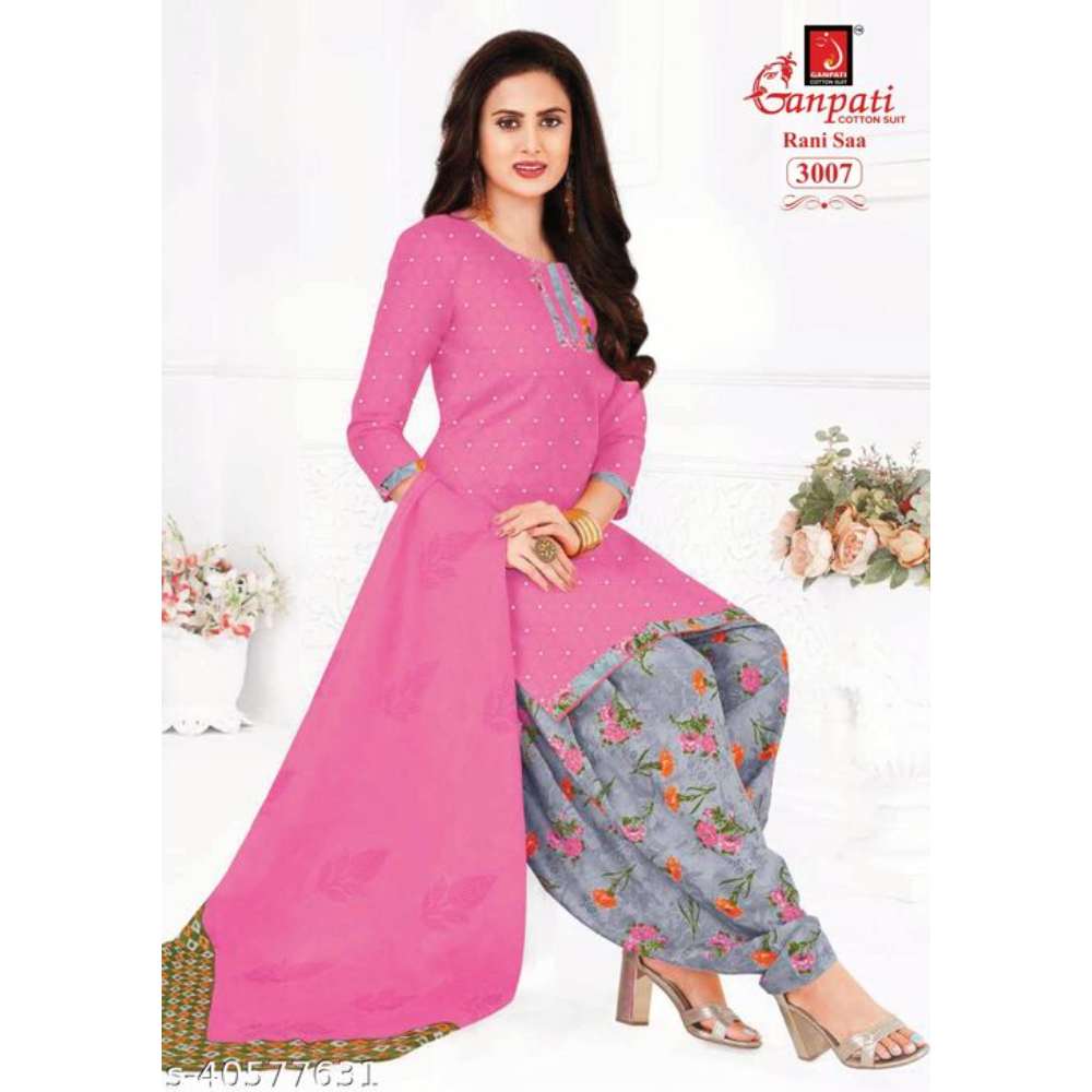 GANAPATI PRINTED PATIALA READYMADE DRESS