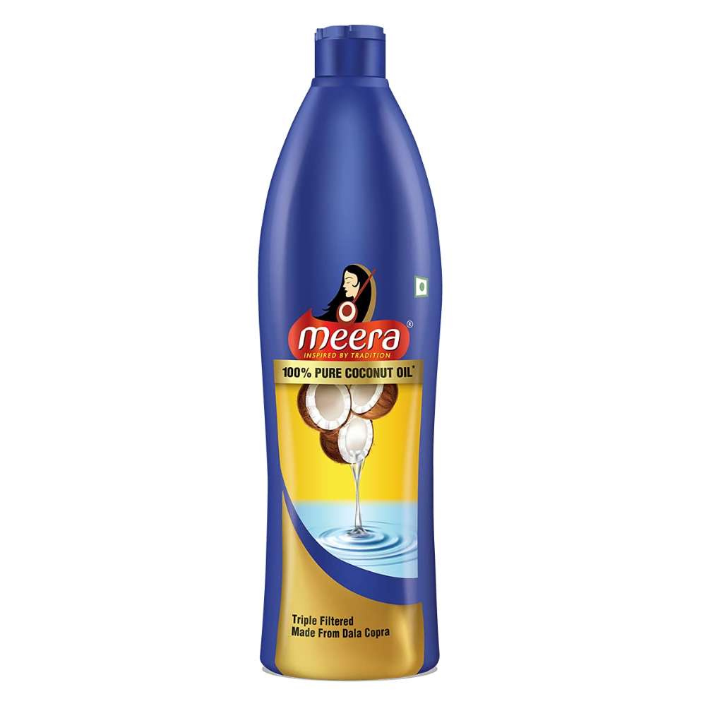 Meera 100% Pure Coconut Oil, Transparent, 600 ml