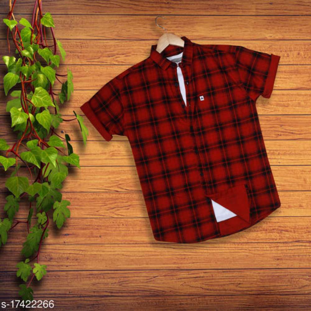 MENS CHEKS HALF SLEEVED SHIRTS