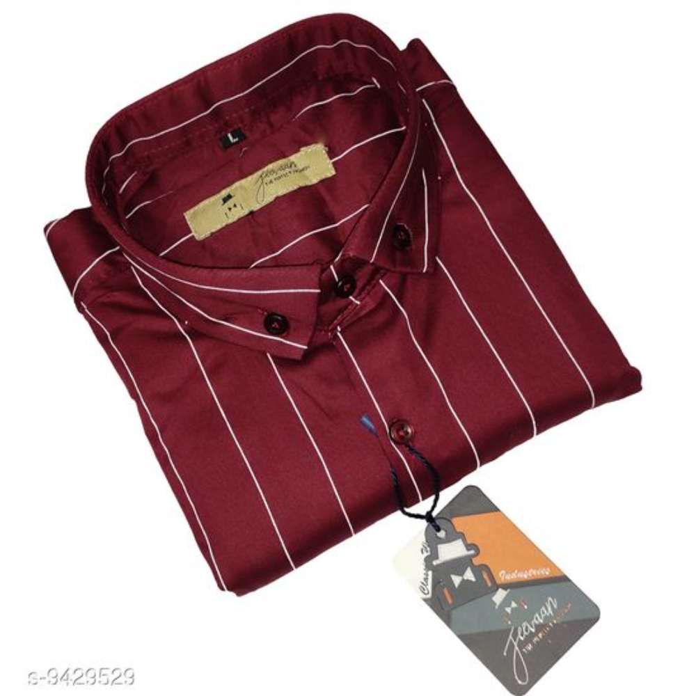 Formal lining design mens full sleeves cotton shirt