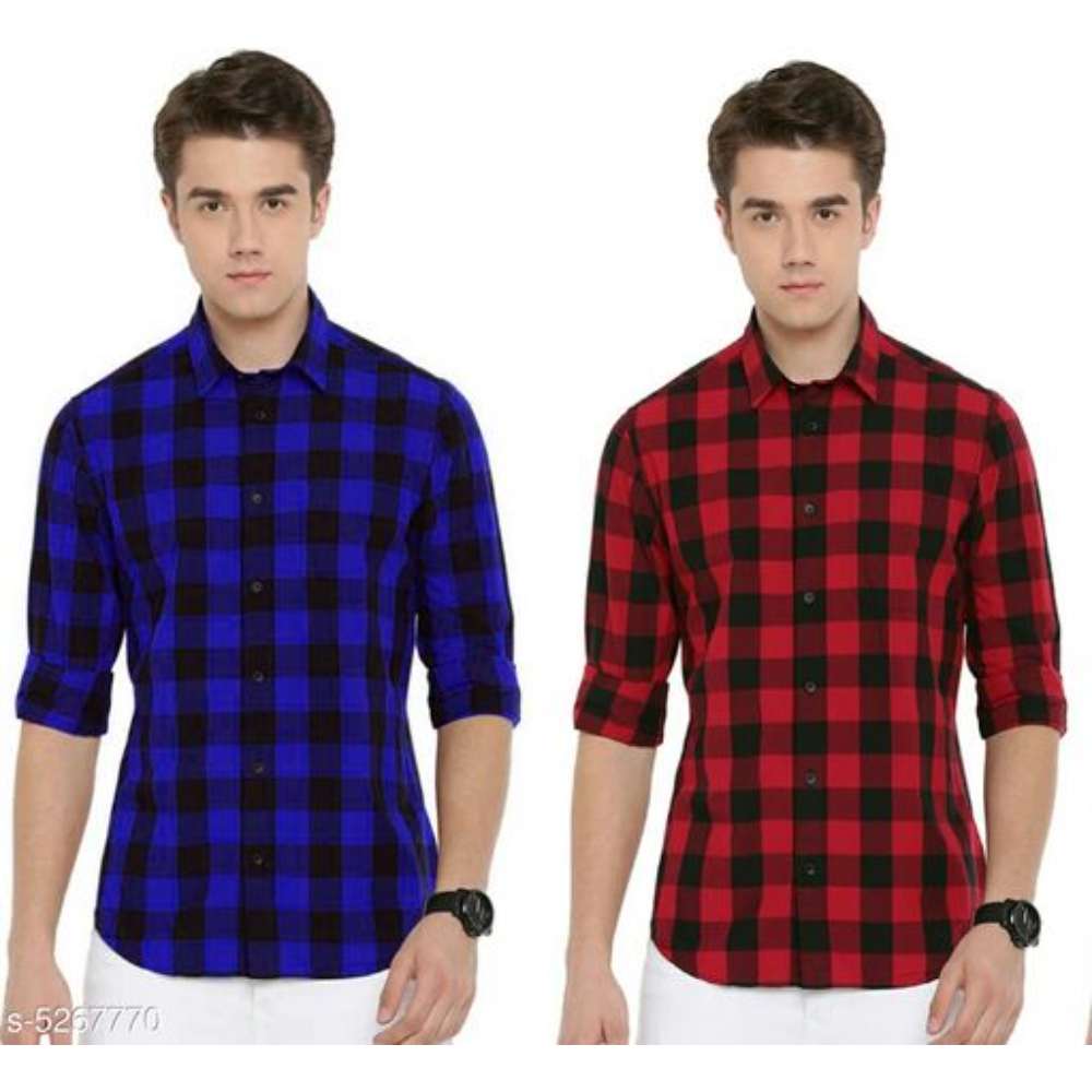 Elegant Cotton Blend Men Shirt
