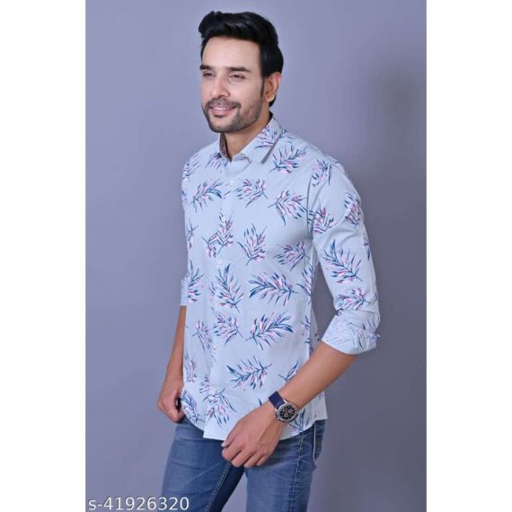 Men Cotton Printed Shirt