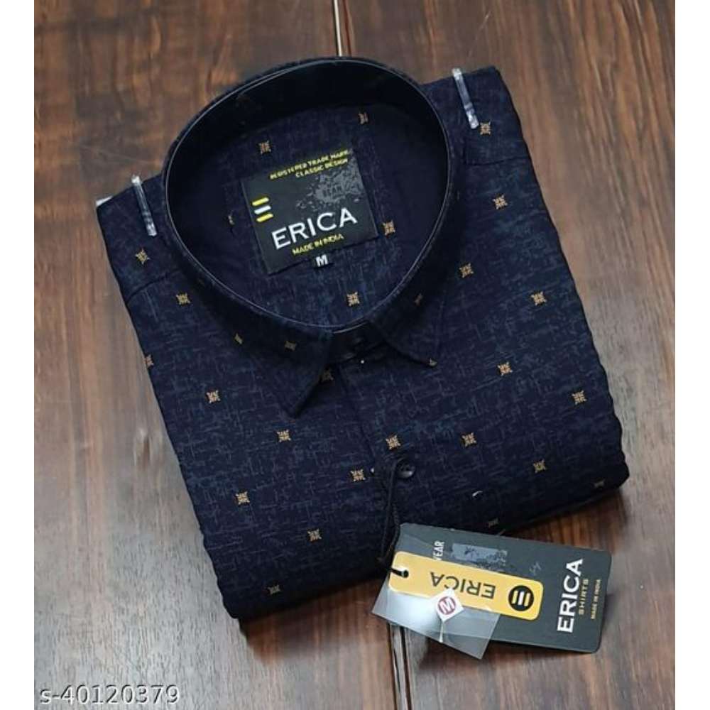 Divik's Men's Cotton Printed full Sleeve Shirts