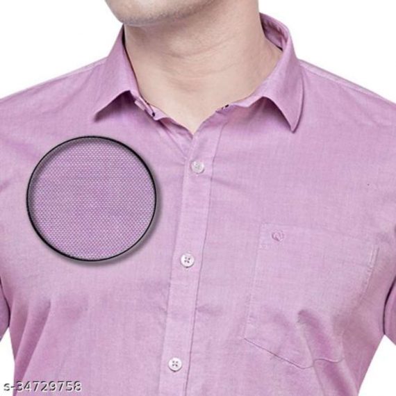 Cotton Leaf Apparels Giza Cotton Formal Solid Full Sleeves Shirt for Men