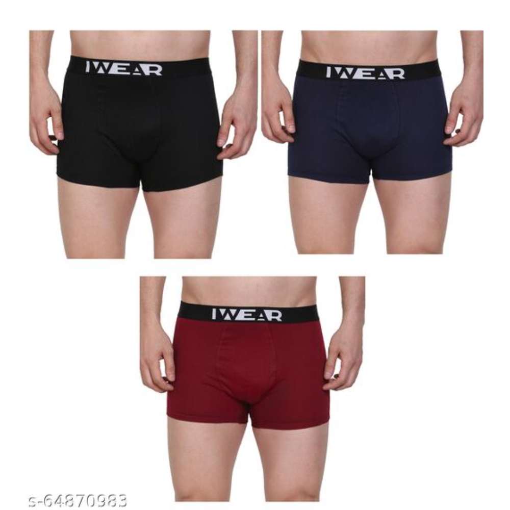 IWEAR TRENDZ Mens Trunks Modern Boxers Multicolour Mens Trunk Combo (Pack Of 3) (Colour May Vary)