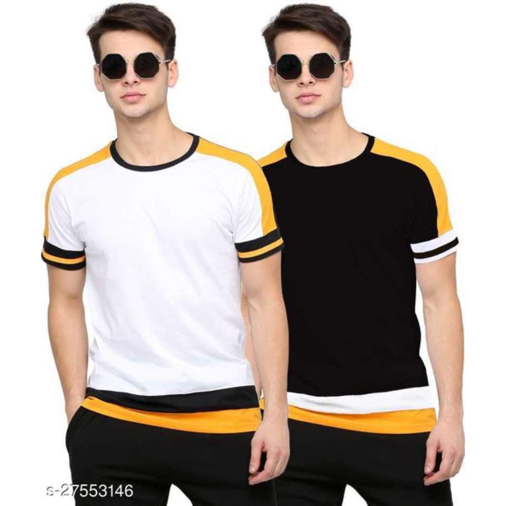 Tazo Cotton T-Shirts For Men (Pack Of 2)