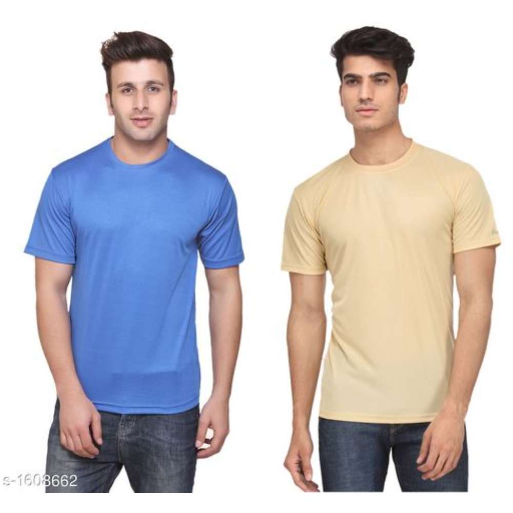 Slogan Cotton Men's T-Shirt ( Pack Of 2 )