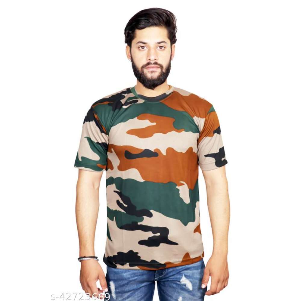 AXOLOTL Military/Army Style Camouflage T-shirt for men