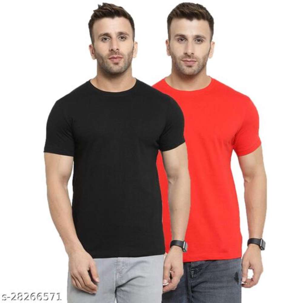 Men`s Premium Cotton T-Shirt Pack of 2