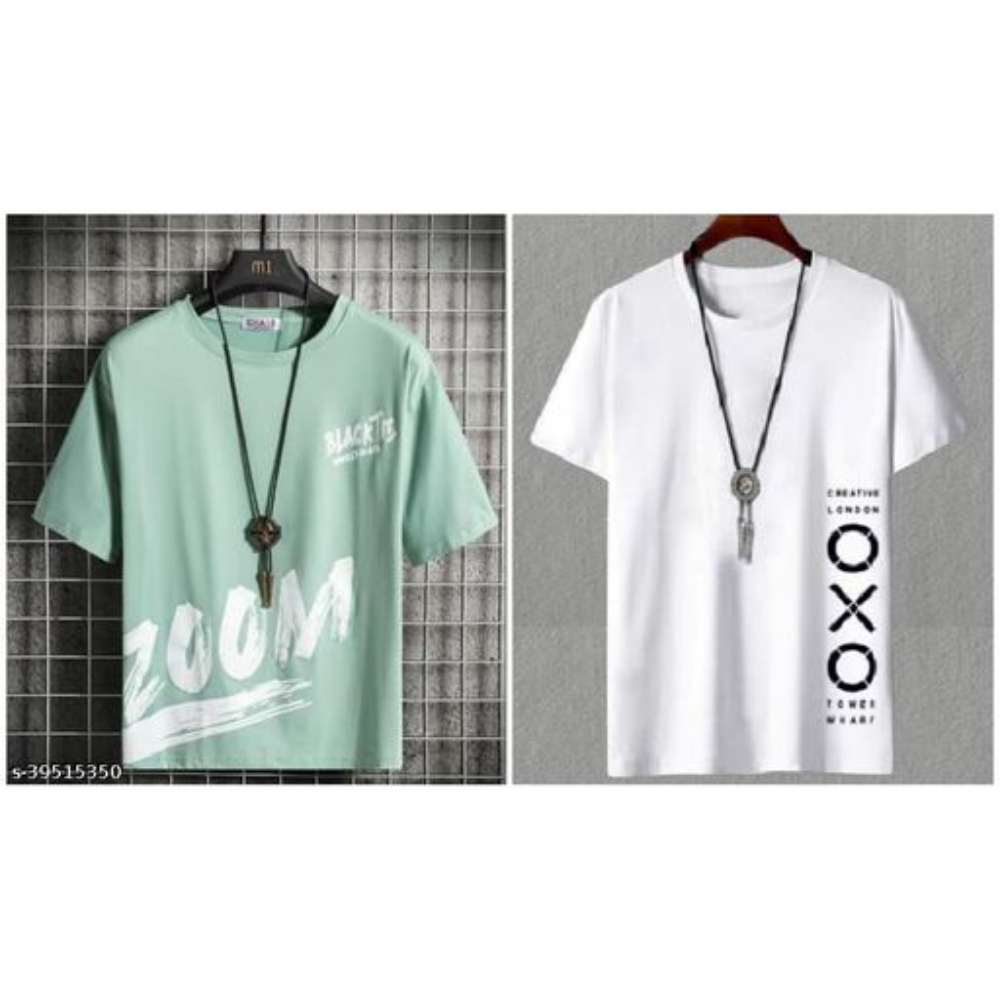 Fashion Globe Best Selling Printed Half Sleeves T' shirt for man