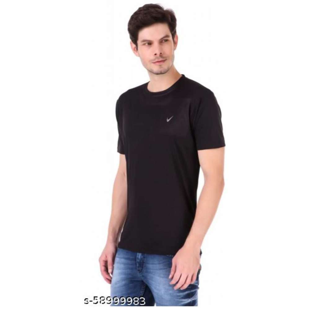 John & Jacobs Men's Polyester and Lycra T-SHIRT for Gym || Yoga|| Active-wear || Sportswear|| Cycling||Running