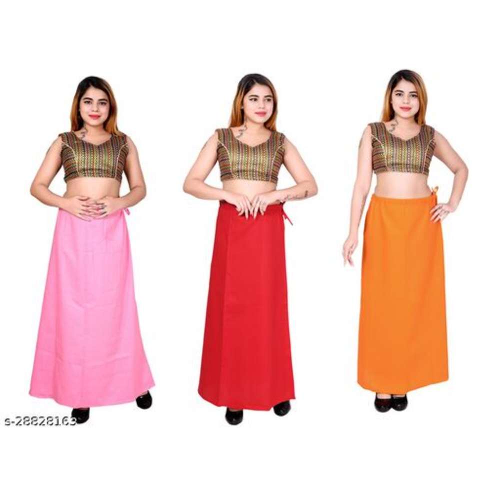 Riwaz Trendz Petticoat Inskirt For women in Latest Collection (Pink, Red, Orange)