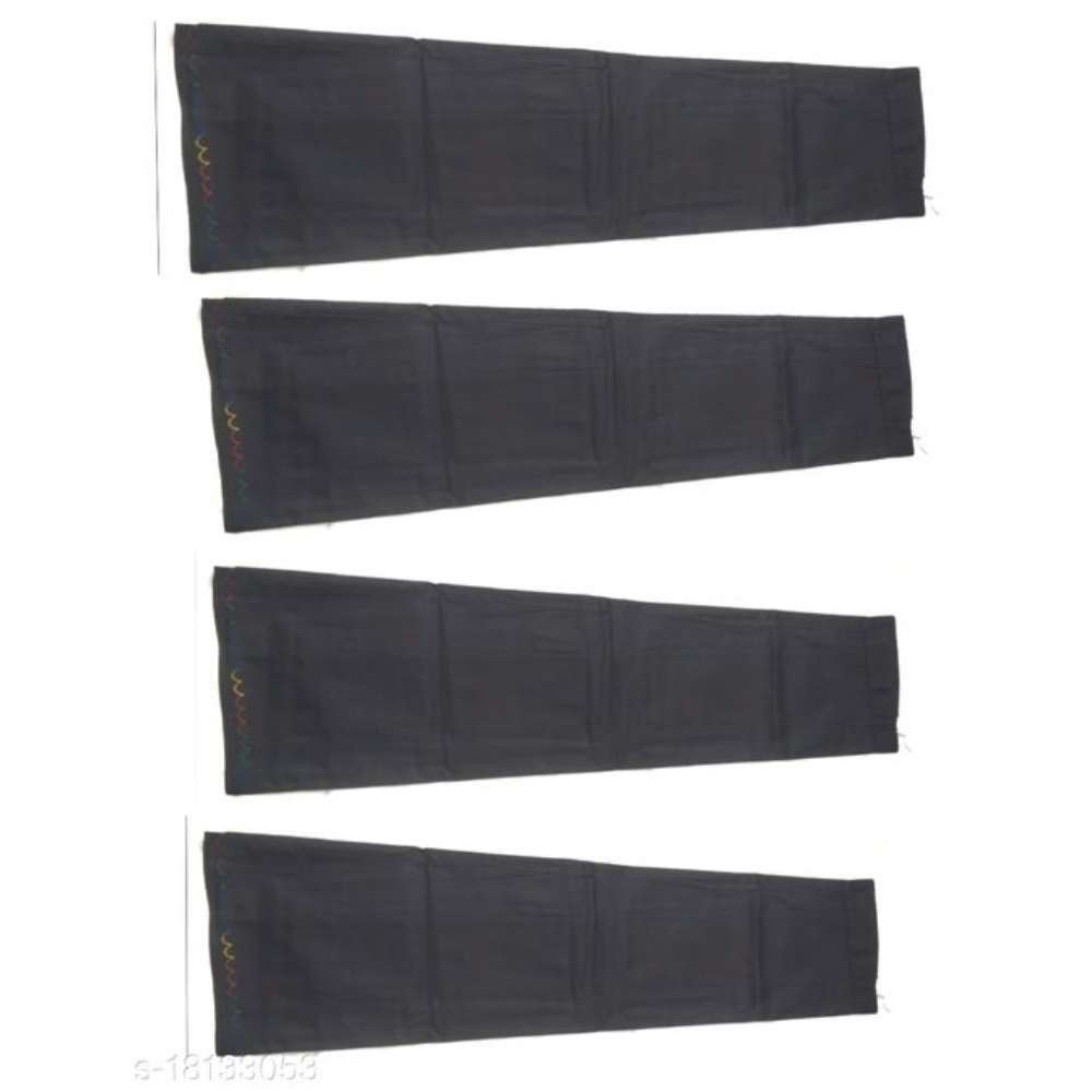 Women inskirt 7 Part Petticoat (Combo of 4 BLACK inskirts) with U Embroidery at the Bottom.