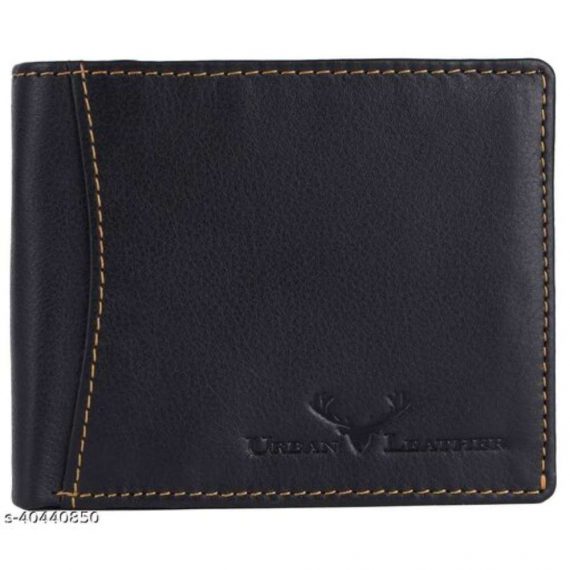 Urban Leather Carter Black Mens Leather Wallet Leather Wallet for Mens with RFID Blocking Mens Wallet