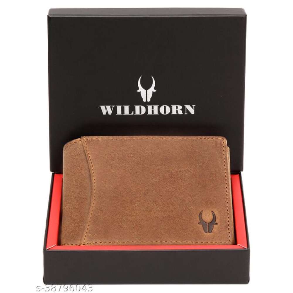 WildHorn® RFID Protected 100% Genuine Leather Wallet for Men