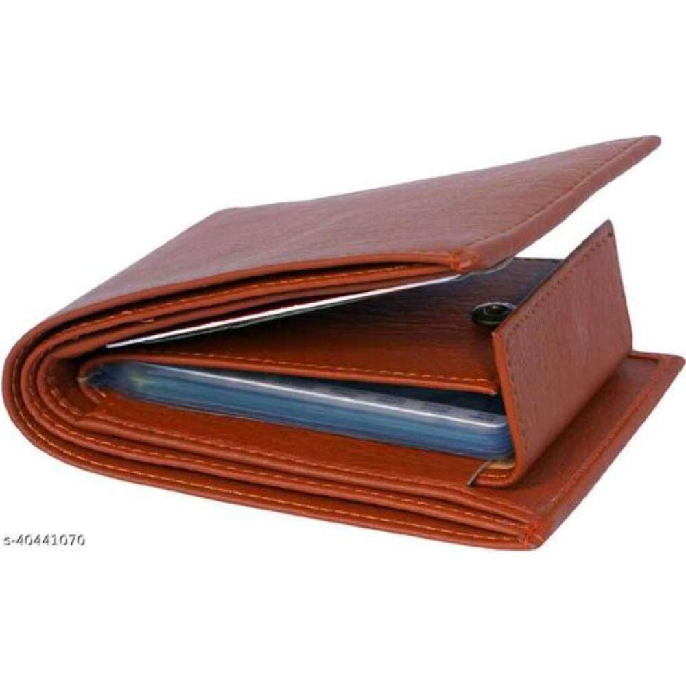 Trendy Men's Boys Faux Leather / Leatherette / Manmade Leather Wallet