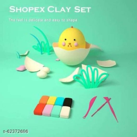 TECHSCOPE lay Starter Kits, 12 Colors Block Soft Clay Craft Modeling Set with Sculpting Tools, Ideal DIY Art Set for Magic Foam Clay for Kids