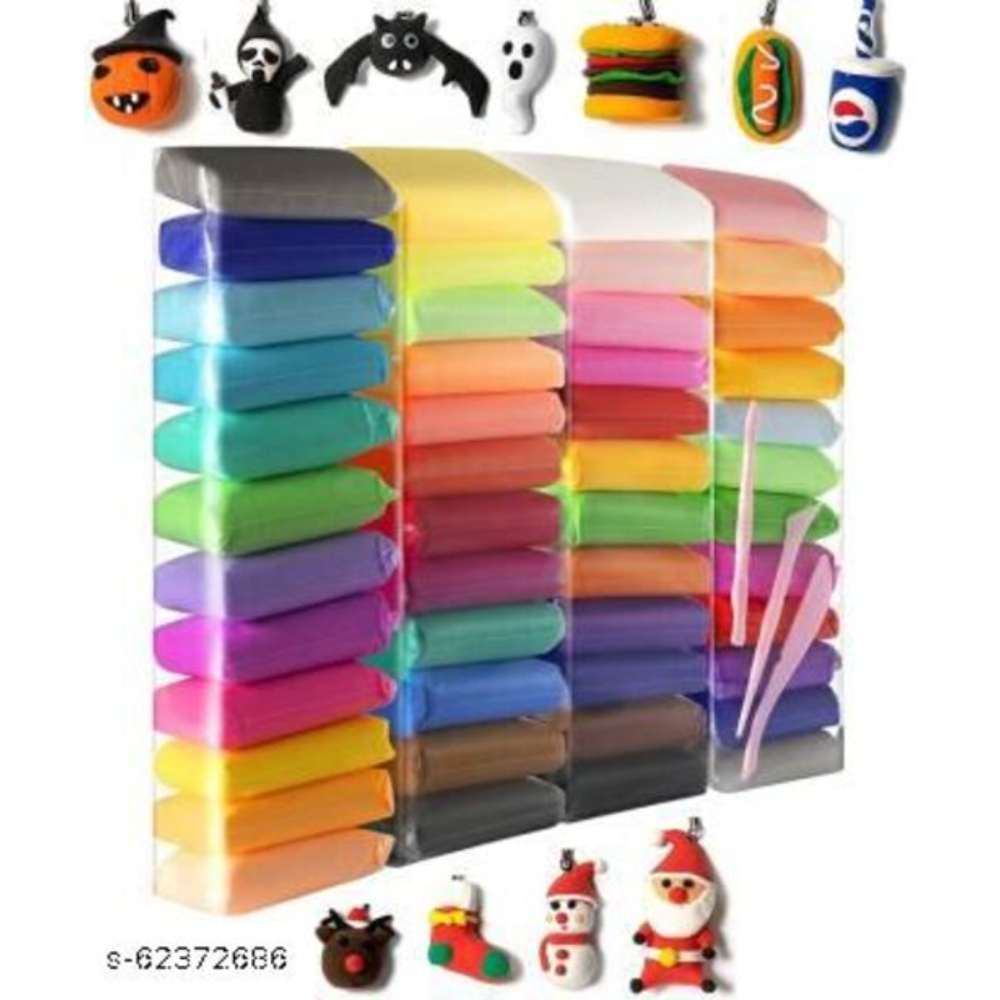 TECHSCOPE lay Starter Kits, 12 Colors Block Soft Clay Craft Modeling Set with Sculpting Tools, Ideal DIY Art Set for Magic Foam Clay for Kids