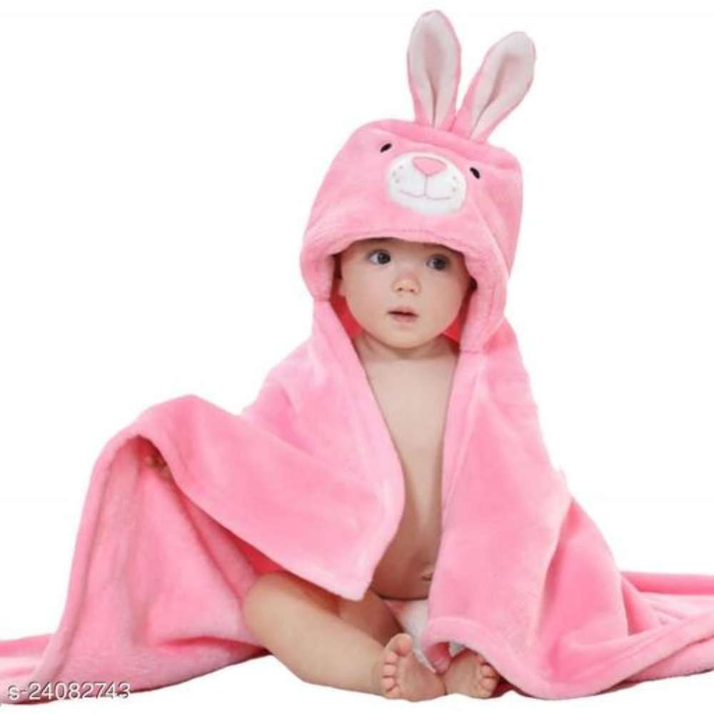 Anaya Creation Super Soft Cotton Baby Towel Cum Baby Blanket Cum Baby Cloak