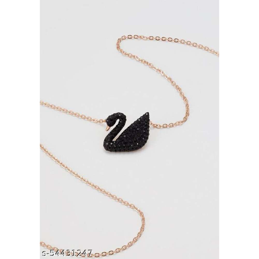 Beautiful Black Duck Pendant Chain for girls
