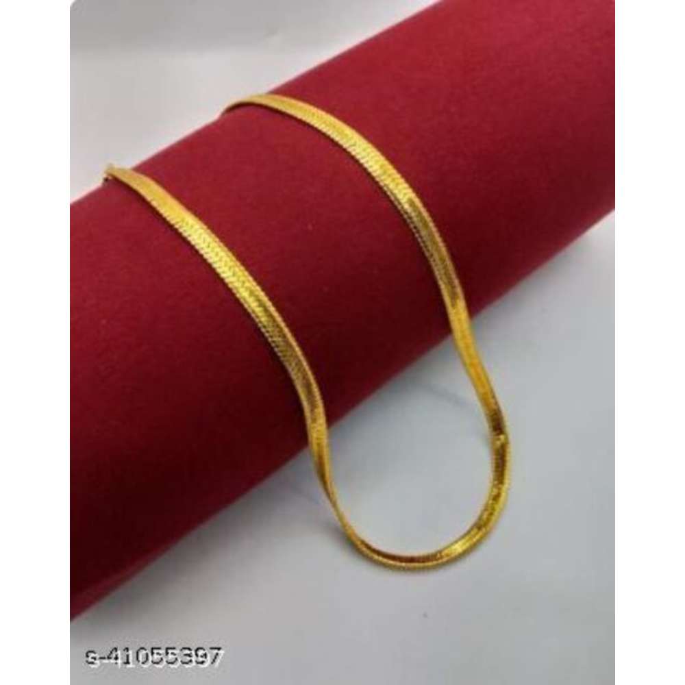 Jewar Mandi One Gram Gold Plated Brass Chain