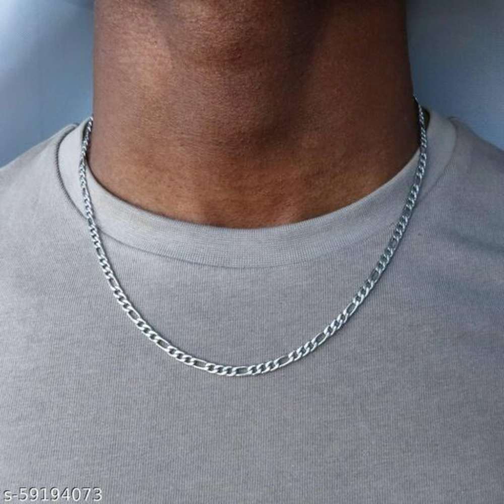 High Polish Stainless Steel Silver Chain for Men and Boys