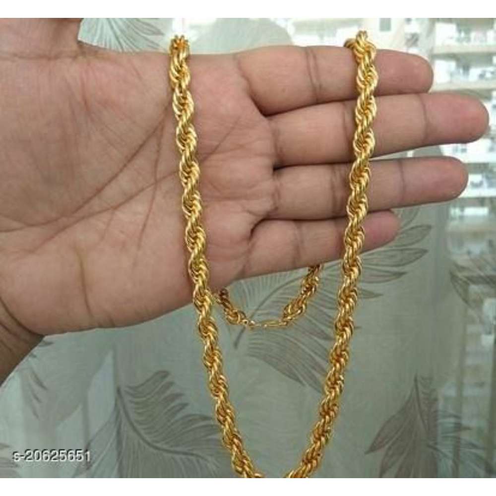 Gold Plated Chain For Men & Boys