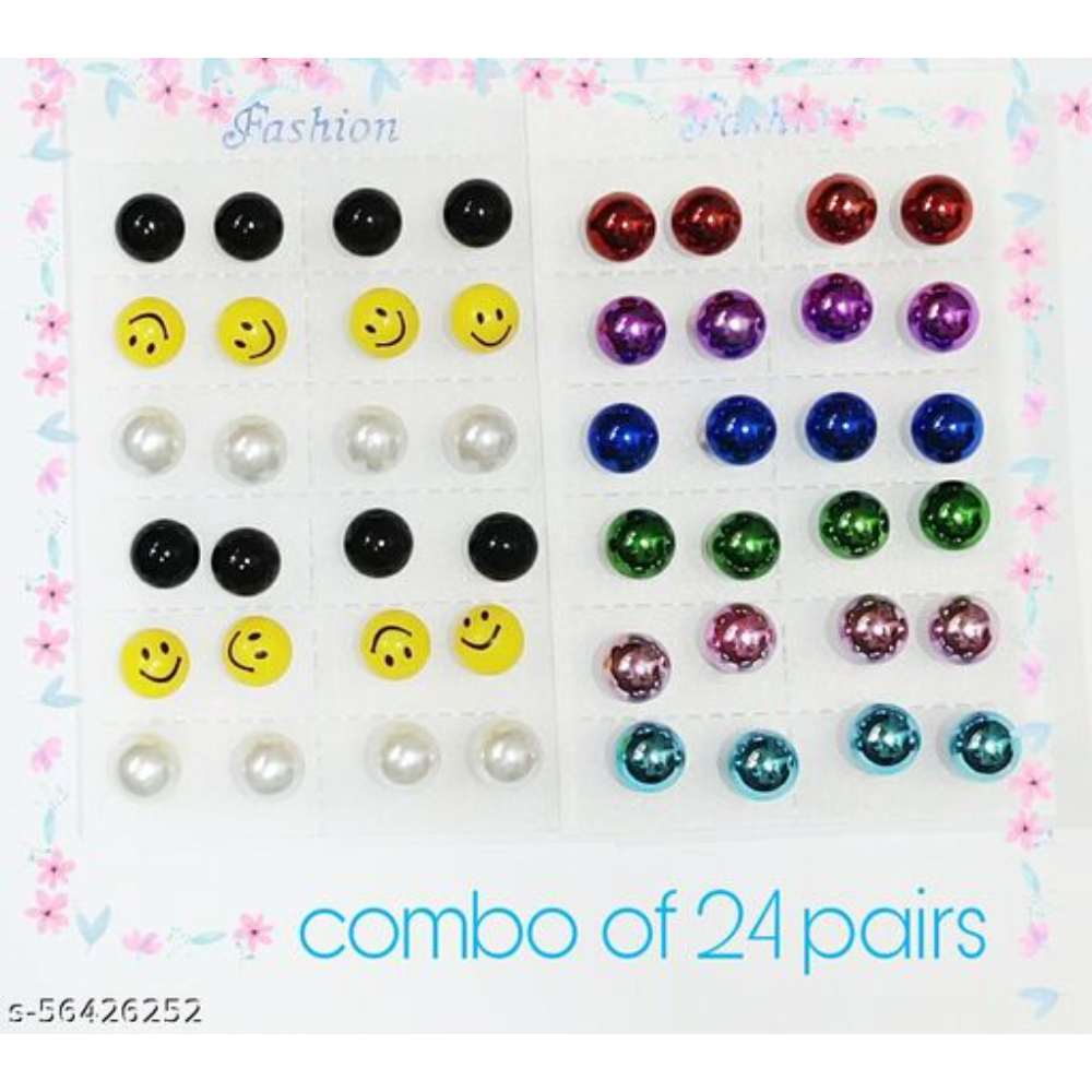 smiley balls Earrings & Studs