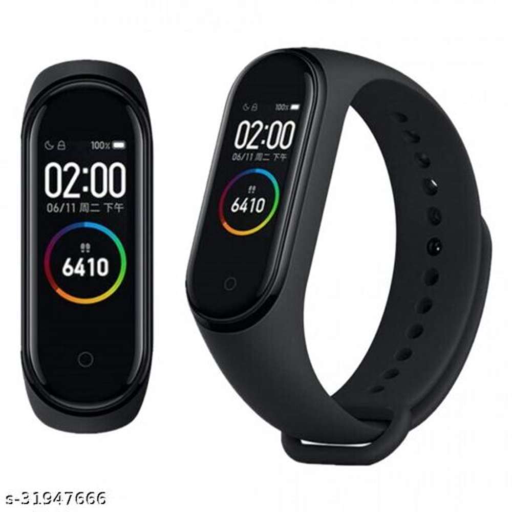 FYPCON M4 Fitness & Heart Monitor Smart watches (Black)