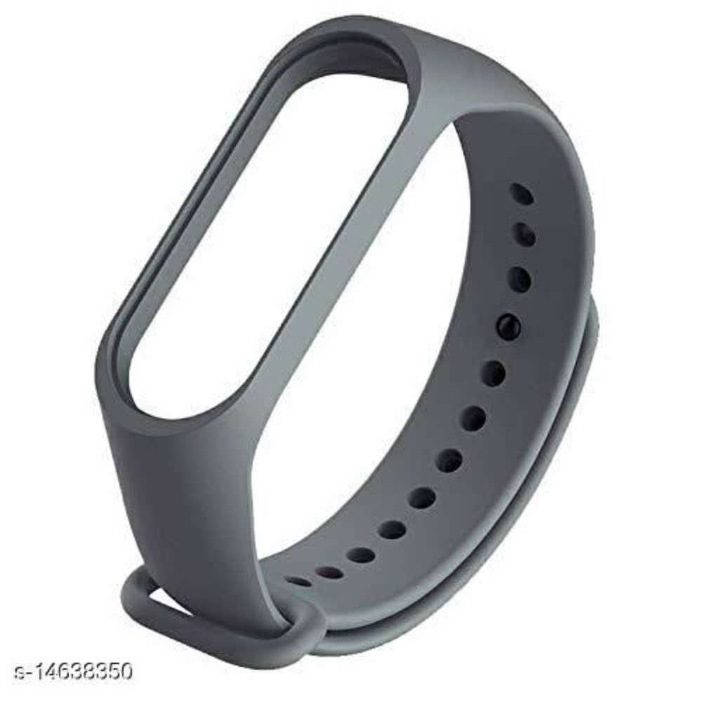 Microbirdss Grey Silicone M3 and M4 Band Strap for Xiaomi Mi Band 3 & Mi Band 4 Smart Band Strap
