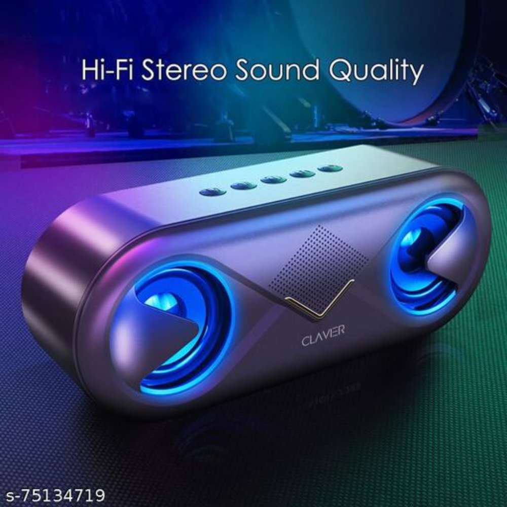Clavier Supersonic Portable Bluetooth Speaker, Bluetooth 5.0 Wireless Speakers with 10W HD Sound and Rich Bass, 12H Playtime, Built-in Mic for iPhone & Android