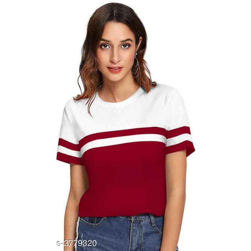 Classic Color Block Women T-Shirt