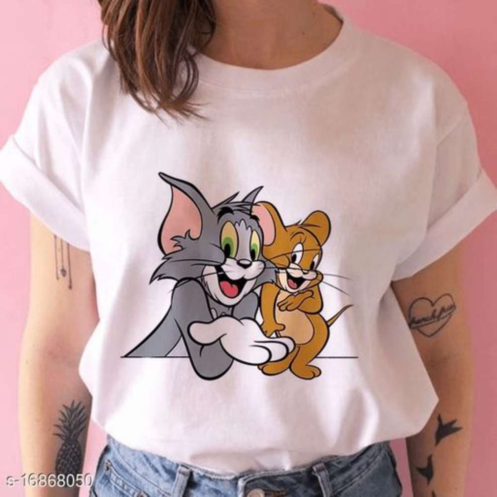 CLASSY WHITE T-SHIRTS FOR WOMEN